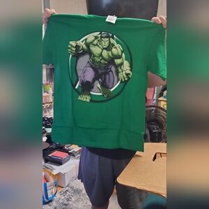 Marvel Green Hulk Kids Short Sleeve Tee
